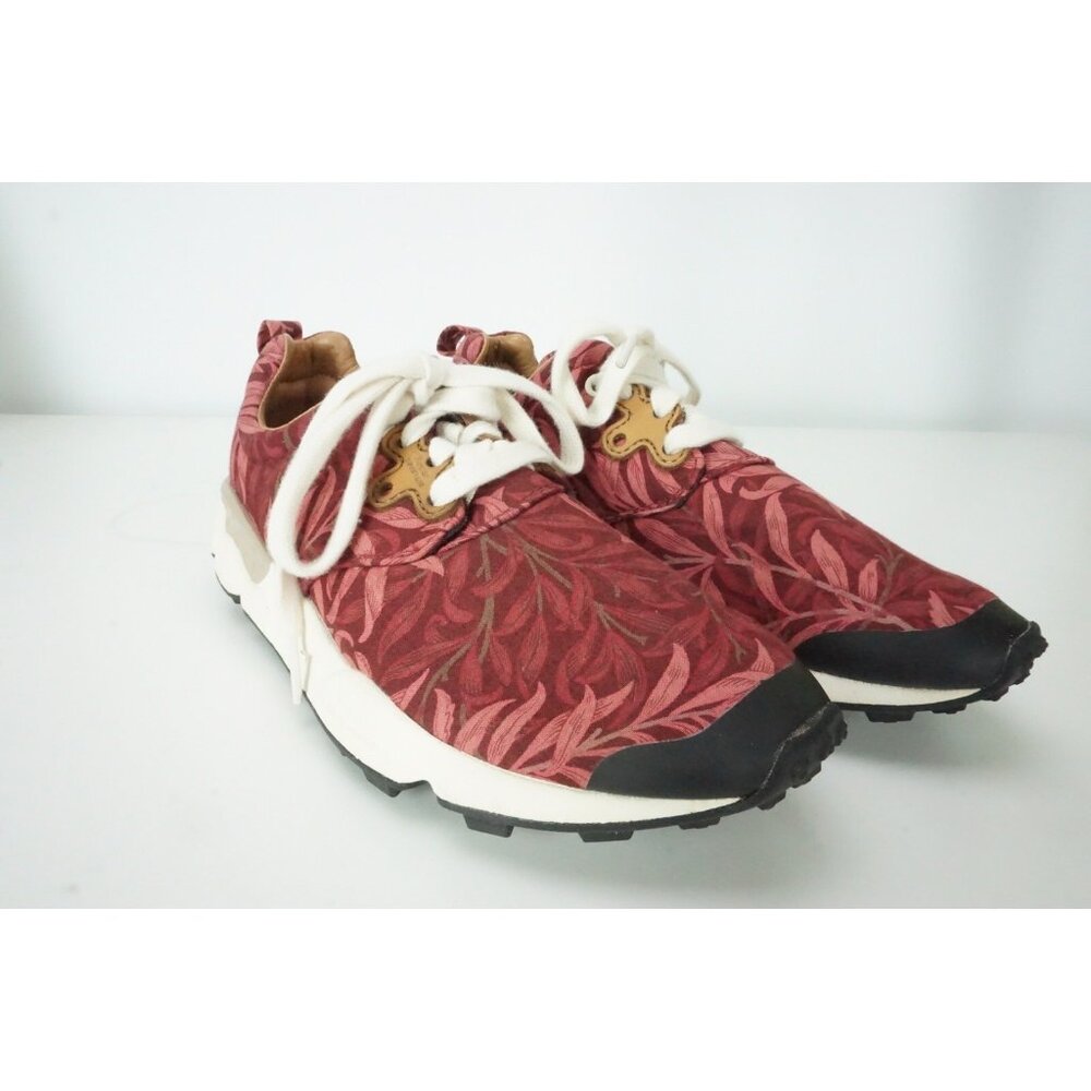 Flower Mountain Pink Floral Pampas Sneakers Tessuto Rosso Sz 7